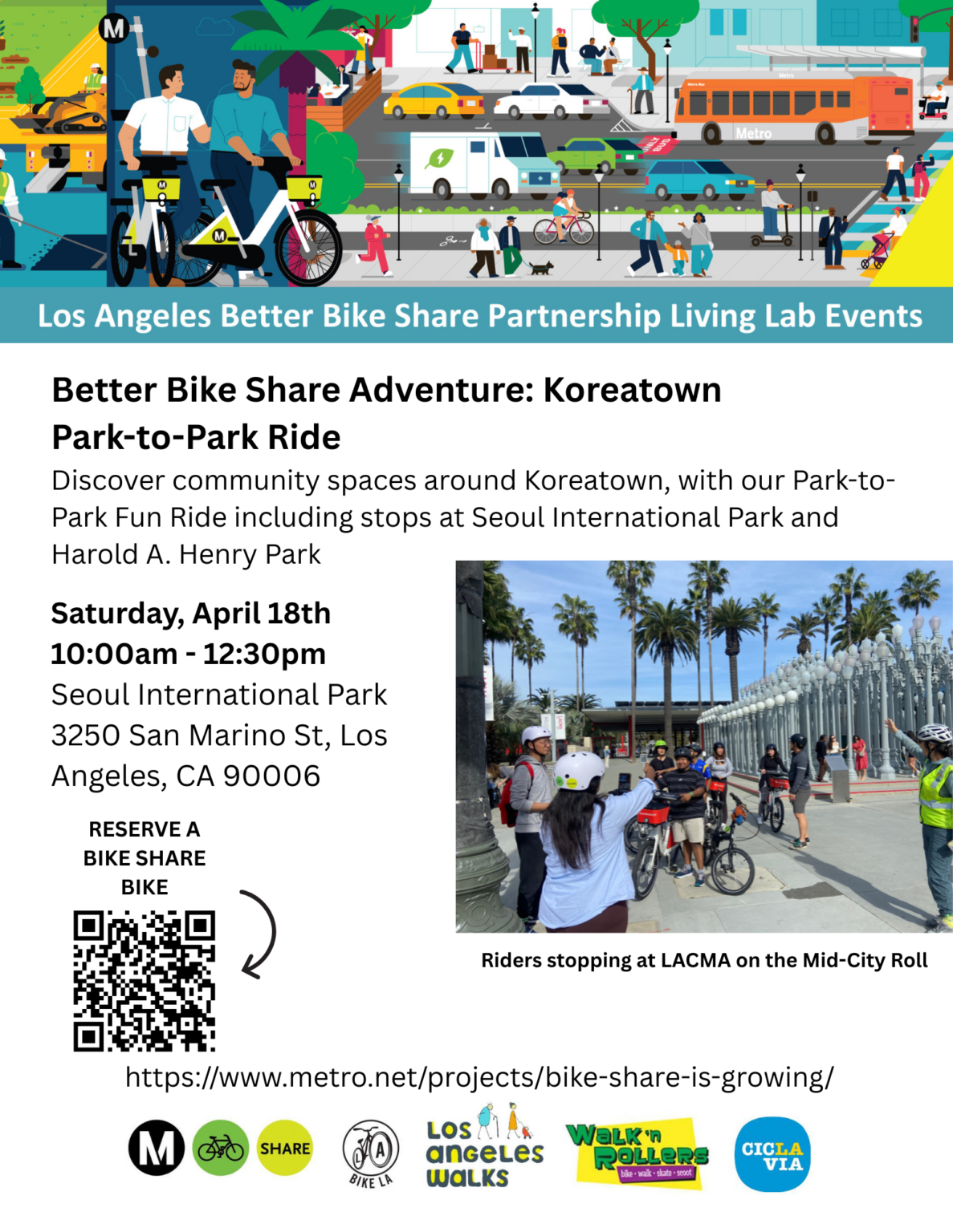 Metro Bike Share Adventure: Koreatown Park-To-Park Ride – Metro Bike Share